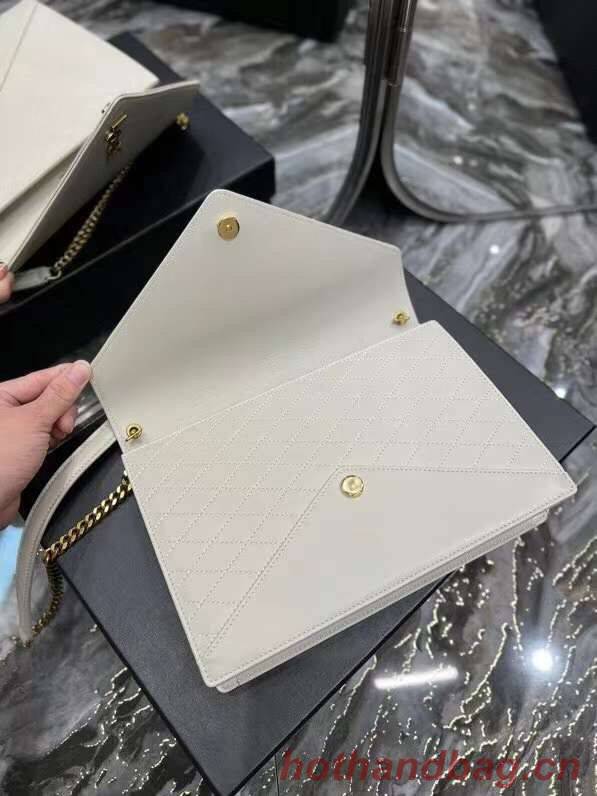 YSL GABY CHAIN BAG IN VINTAGE LAMBSKIN 668864 white YSL GABY CHAIN BAG IN VINTAGE LAMBSKIN 668864 white