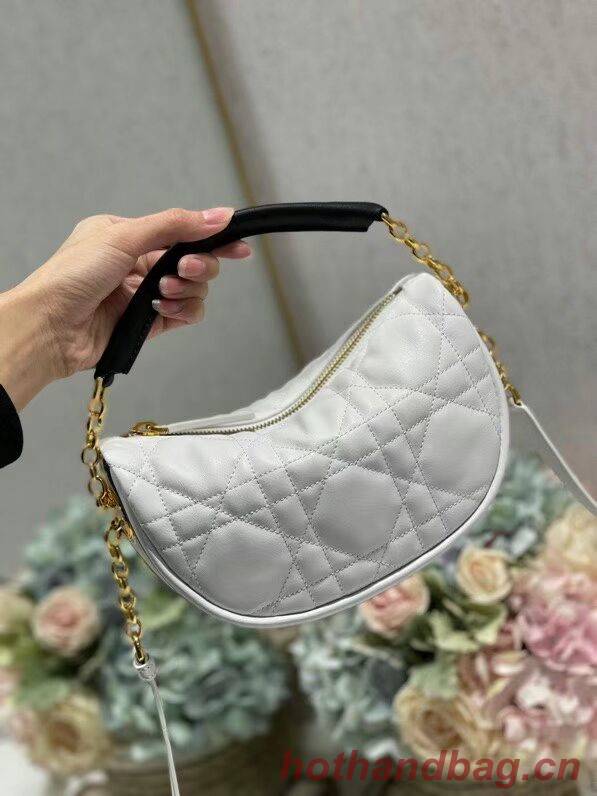 DIOR Shoulder Bag Cannage Lambskin C0617 white DIOR Shoulder Bag Cannage Lambskin C0617 white