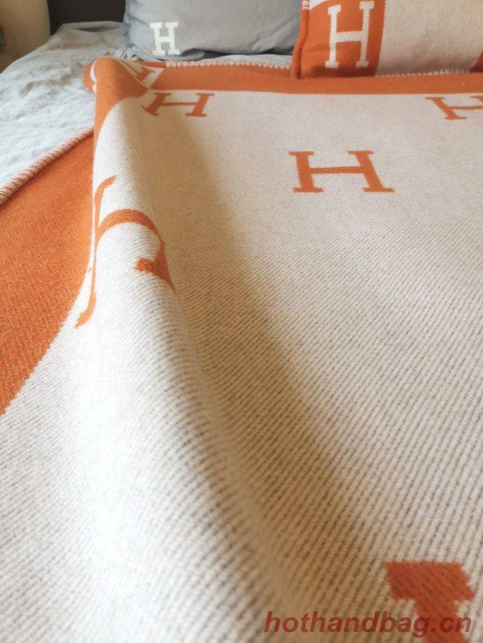 Hermes Lambswool&Cashmere Shawl&Blanket HMB00011 Hermes Lambswool&Cashmere Shawl&Blanket HMB00011