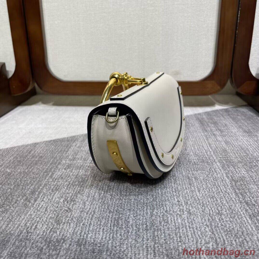 Chloe Nile Bracelet Minaudiere Original Leather 6020 White Chloe Nile Bracelet Minaudiere Original Leather 6020 White