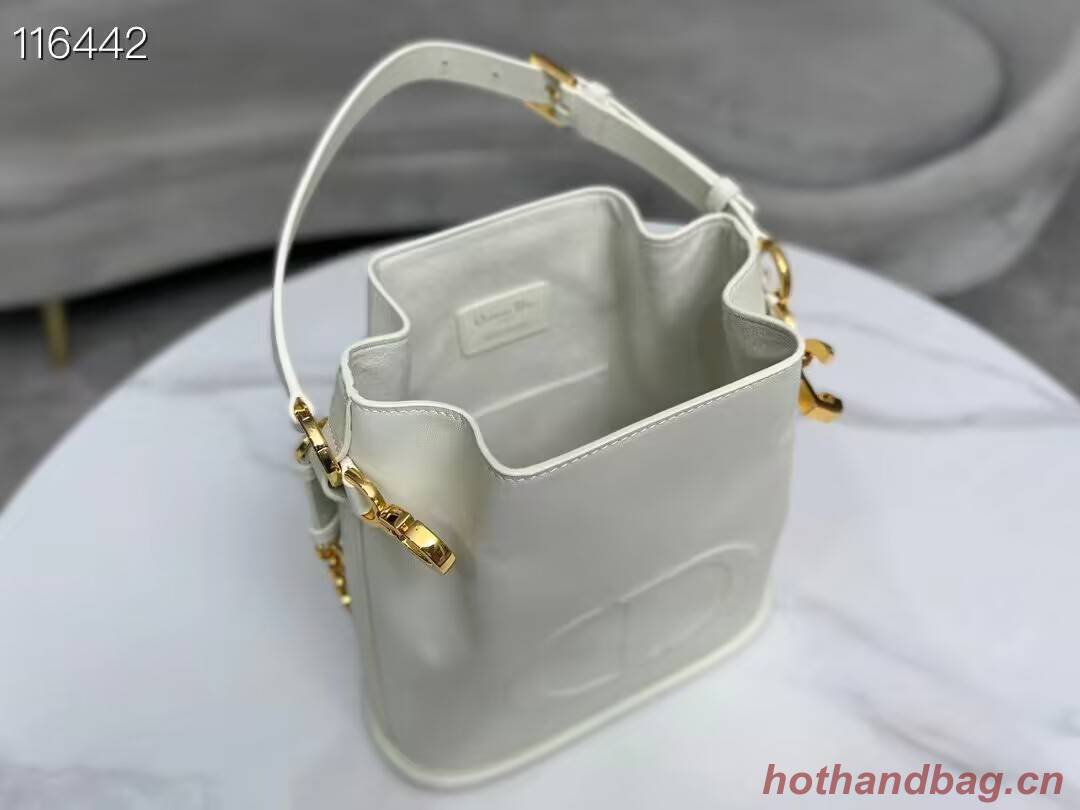 MEDIUM CEST DIOR BAG CD-Embossed Calfskin M2271UBHA Latte MEDIUM CEST DIOR BAG CD-Embossed Calfskin M2271UBHA Latte