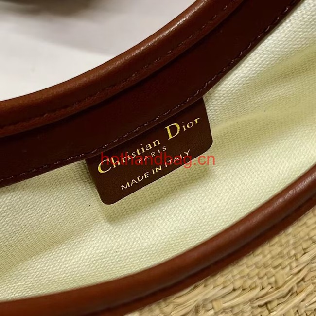 Dior 30 MONTAIGNE HOBO AVENUE MINI BAG Natural Cannage Raffia S2187UCNX Dior 30 MONTAIGNE HOBO AVENUE MINI BAG Natural Cannage Raffia S2187UCNX