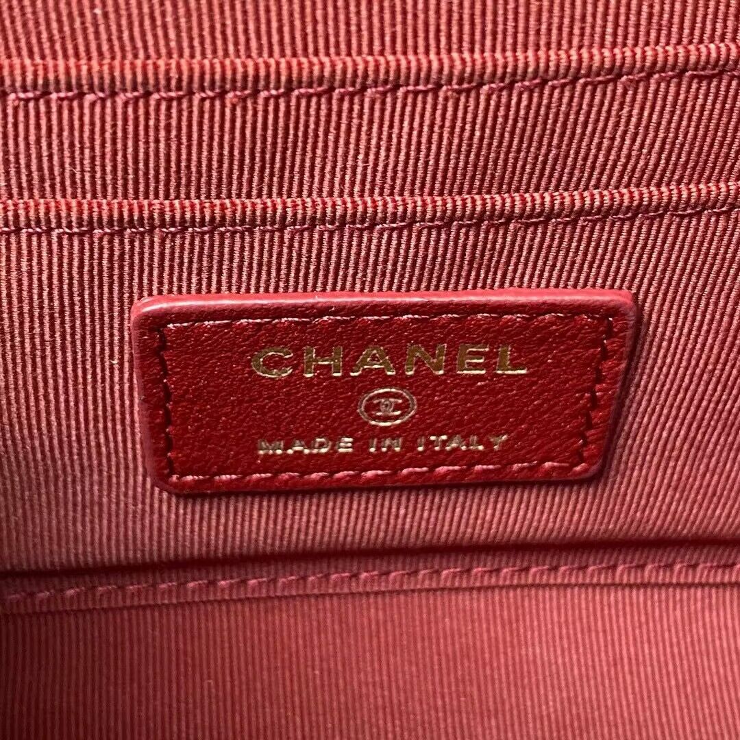 CHANEL 22B Kelly Pearl Top Handle Bag AP3513 Wine CHANEL 22B Kelly Pearl Top Handle Bag AP3513 Wine