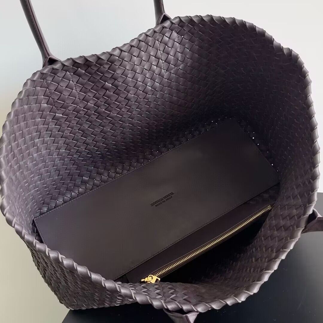 Bottega Veneta Cabat Large intreccio leather tote bag 608811 Fondant Bottega Veneta Cabat Large intreccio leather tote bag 608811 Fondant