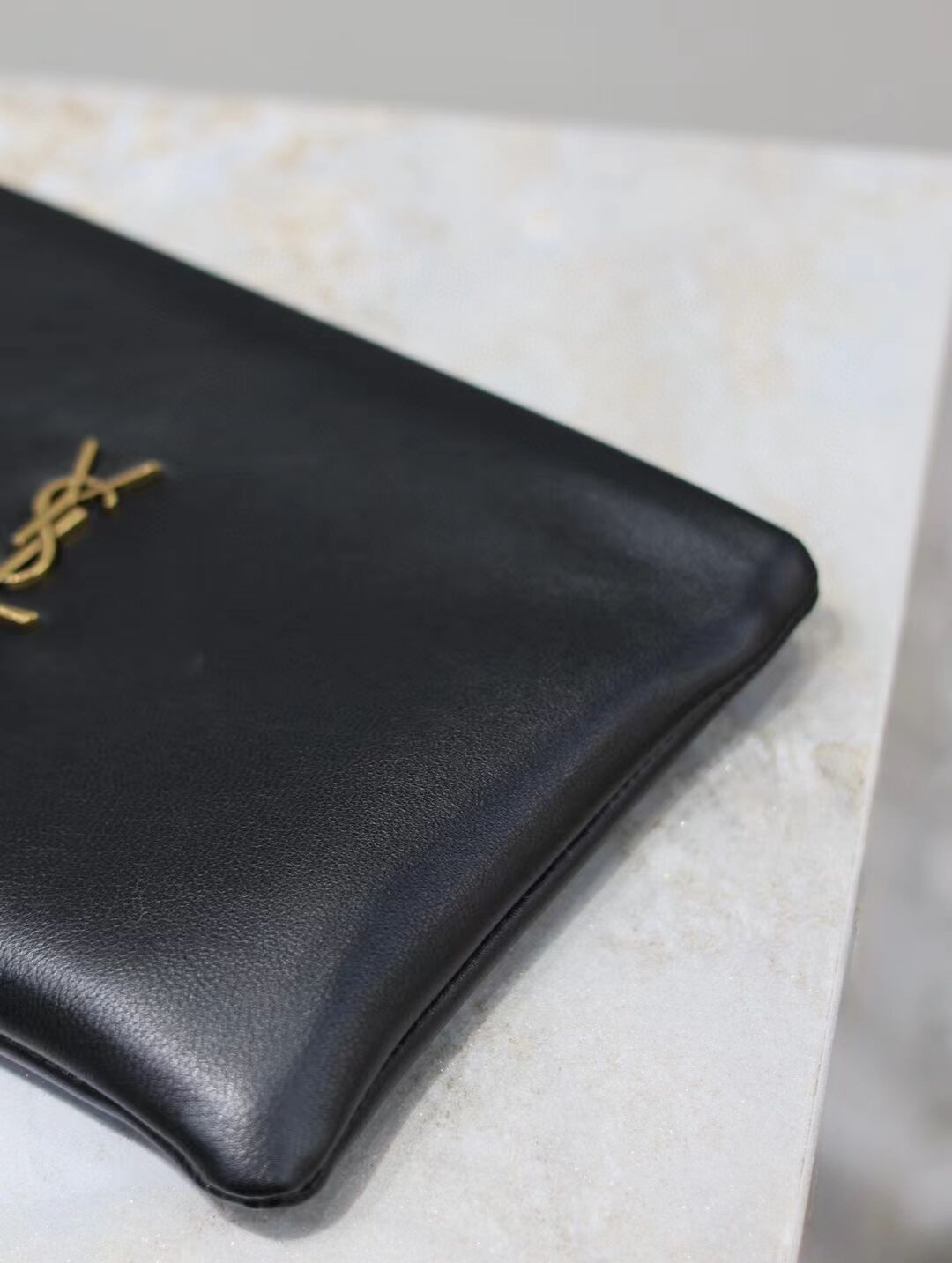 SAINT LAURENT CALYPSO SMALL POUCH IN LAMBSKIN 765025 black SAINT LAURENT CALYPSO SMALL POUCH IN LAMBSKIN 765025 black
