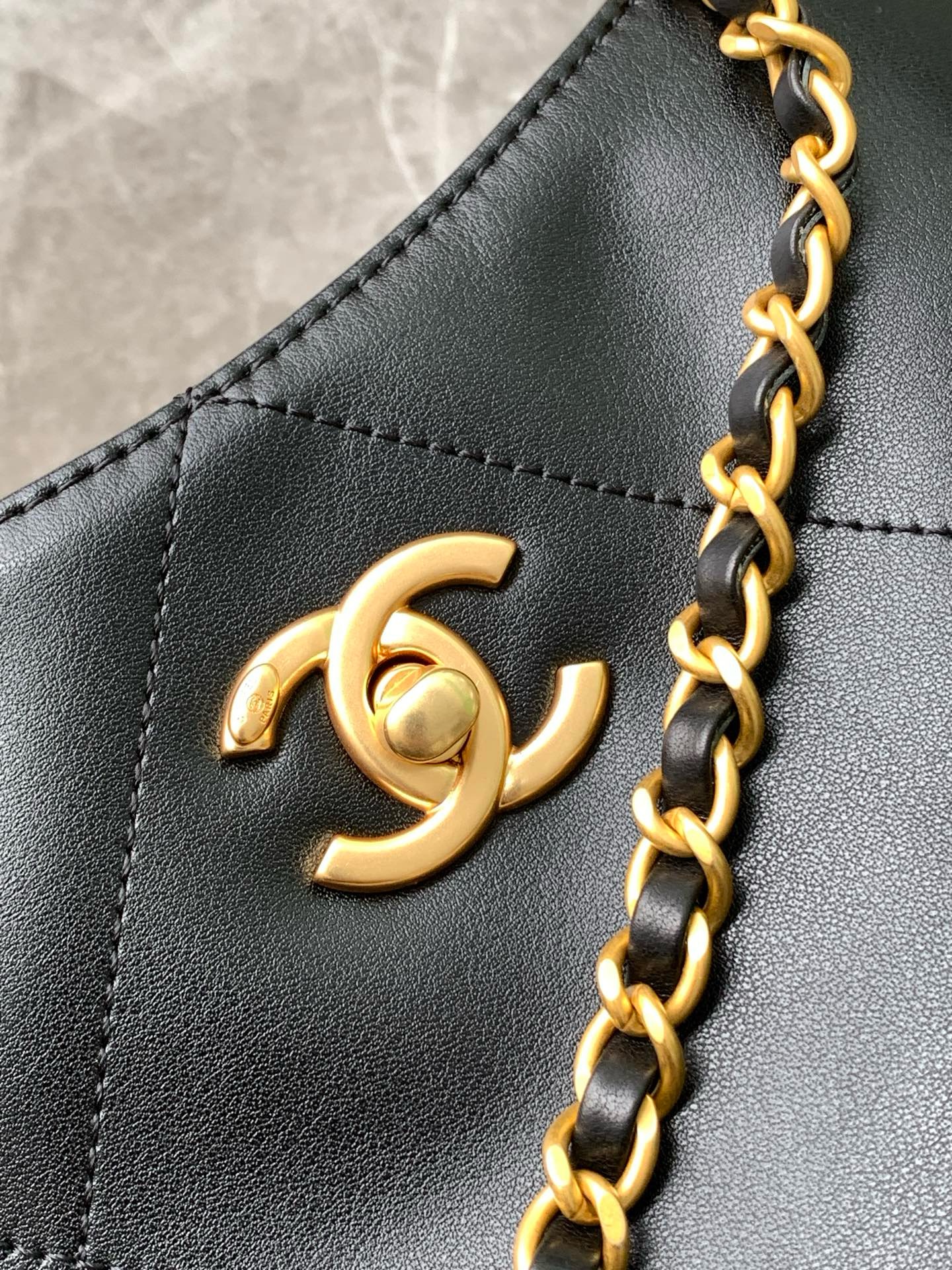 Chanel HOBO HANDBAG AS5463 black