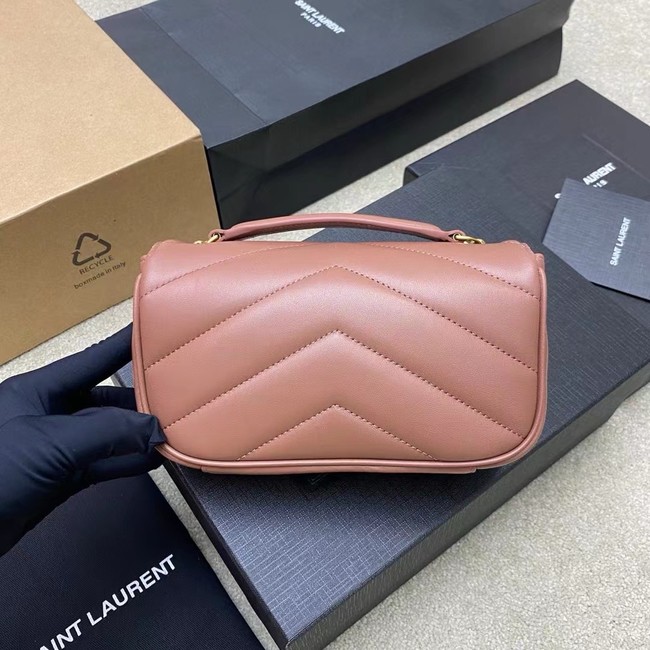 SAINT LAURENT LOULOU MINI IN LAMBSKIN 821749 pink