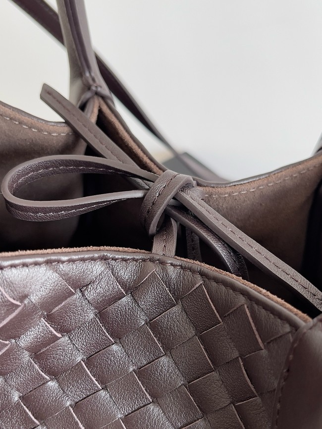 Bottega Veneta Small Pinacoteca 819004 dark brown
