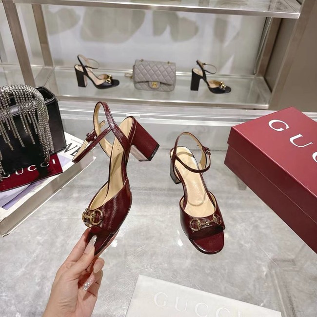 Gucci WOMENS HORSEBIT SANDAL 44938-3