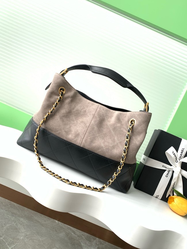 CHANEL Shopping Bag AS5657 gray & Black