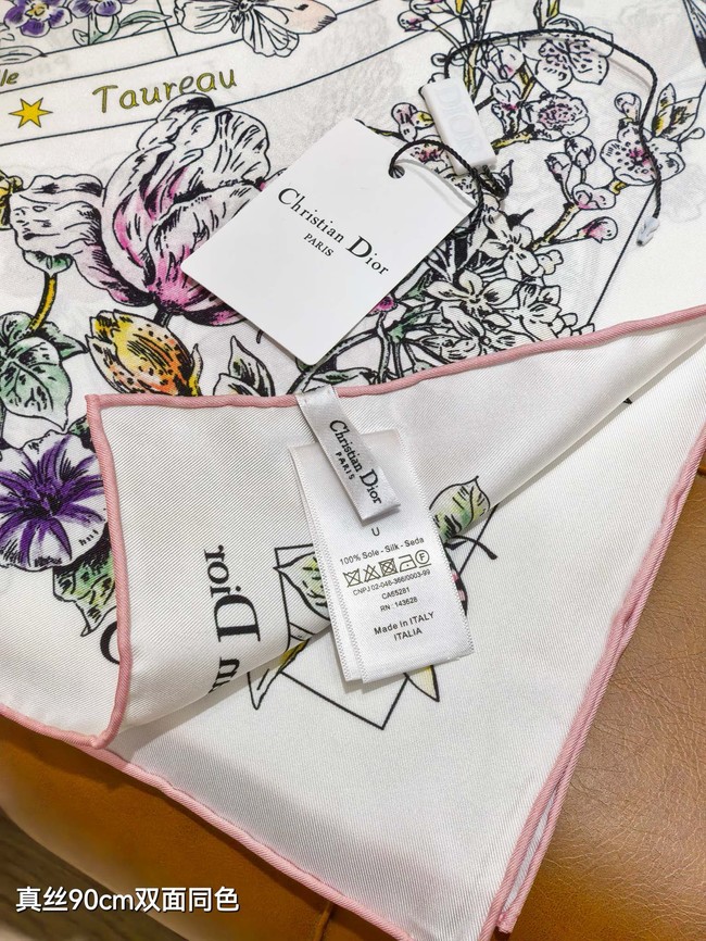 Dior Silk Twill Square Scarf KY073