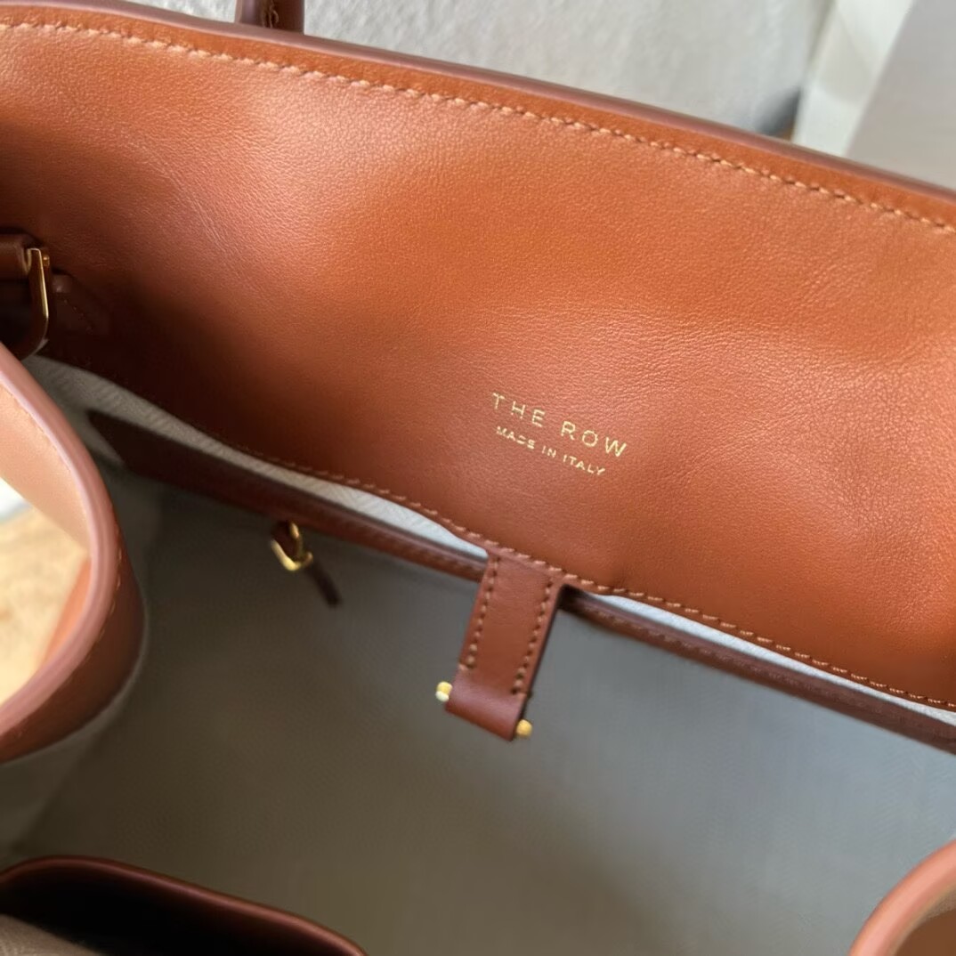 The Row Original Leather Handle Bag R70992 Brown