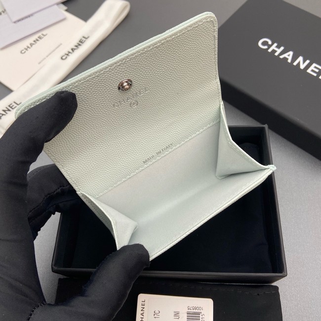 Chanel Flap Card Holder AP4812 Light Blue