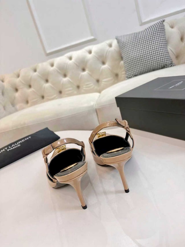 Saint Laurent slingback pumps in smooth leather 97170-3