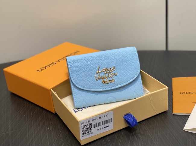 Louis Vuitton Rosalie Coin Purse M27480 blue Louis Vuitton Rosalie Coin Purse M27480 blue