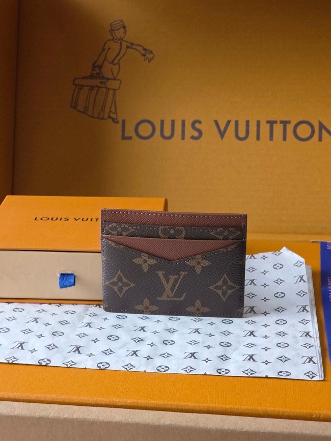 Louis Vuitton Double Card Holder M28233 brown Louis Vuitton Double Card Holder M28233 brown