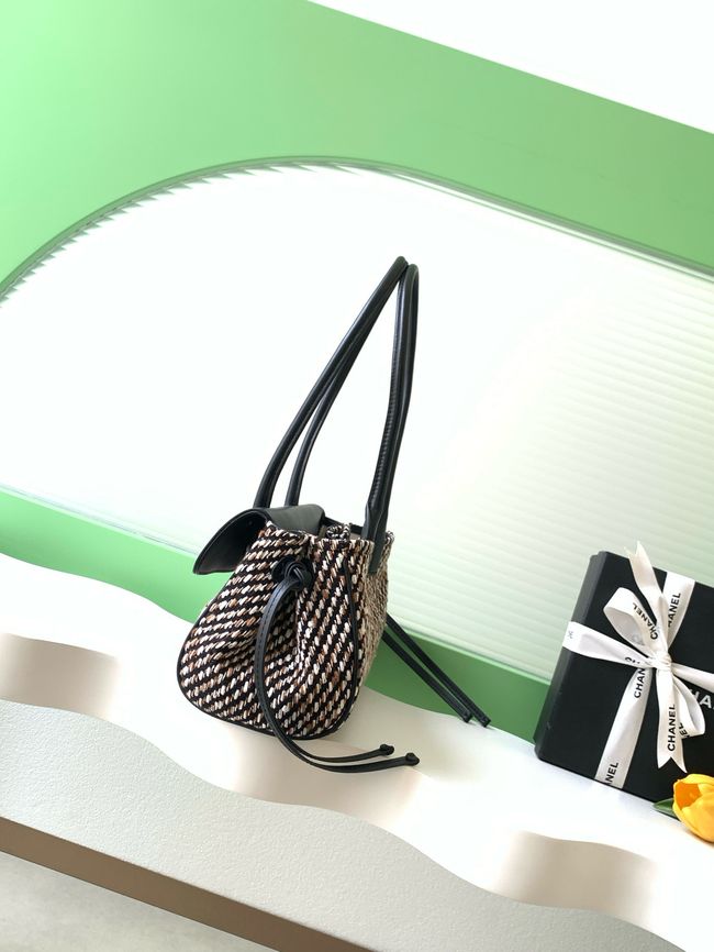 CHANEL Small Tote AS6288 black&Fabric