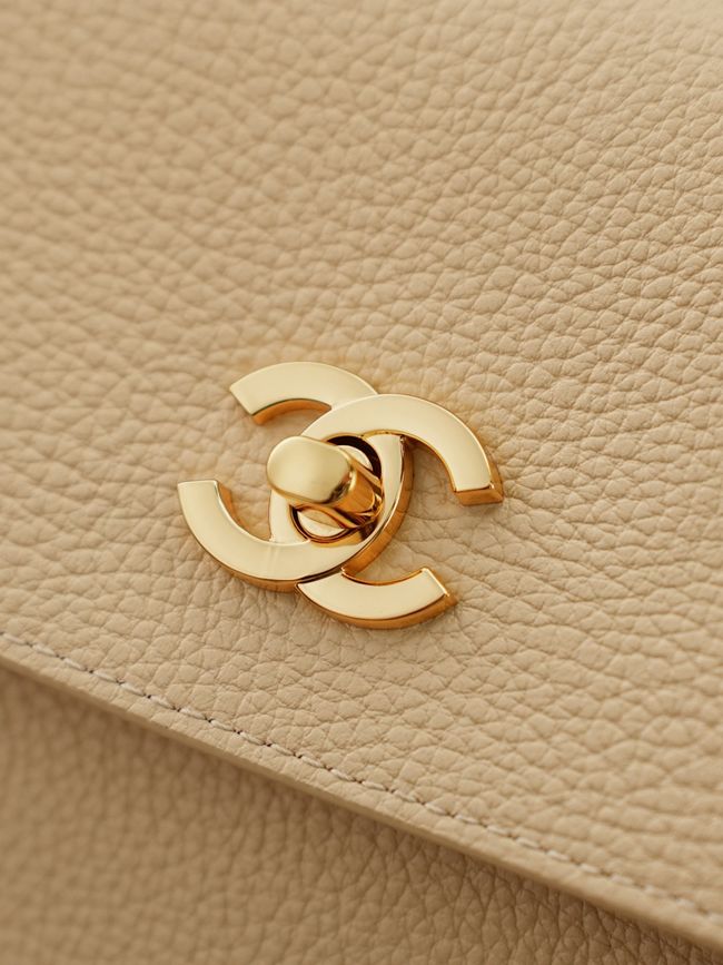 Chanel 26S Grained Calfskin Shopping Bag AS6289 Dark Beige