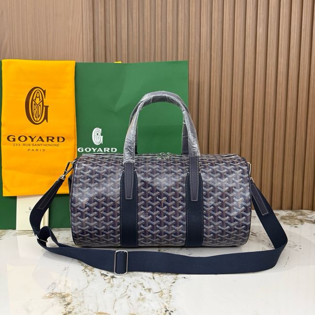 Goyard Goyardine canvas & Chevroches calfskin CL10P dark blue Goyard Goyardine canvas & Chevroches calfskin CL10P dark blue