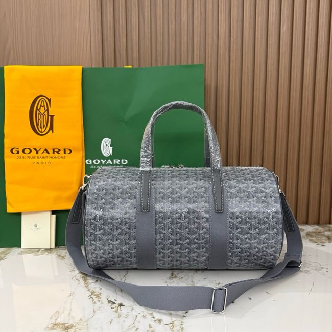 Goyard Goyardine canvas & Chevroches calfskin CL10P gray Goyard Goyardine canvas & Chevroches calfskin CL10P gray