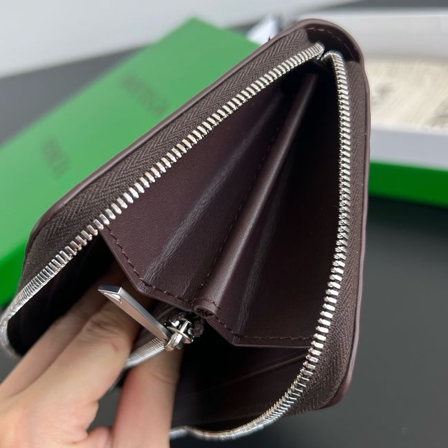 Bottega Veneta Woven Mycelium Zip-Around Wallet 02008 Fondant Bottega Veneta Woven Mycelium Zip-Around Wallet 02008 Fondant