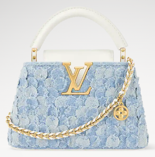 Louis Vuitton Capucines Mini M28305 Blue Denim Louis Vuitton Capucines Mini M28305 Blue Denim