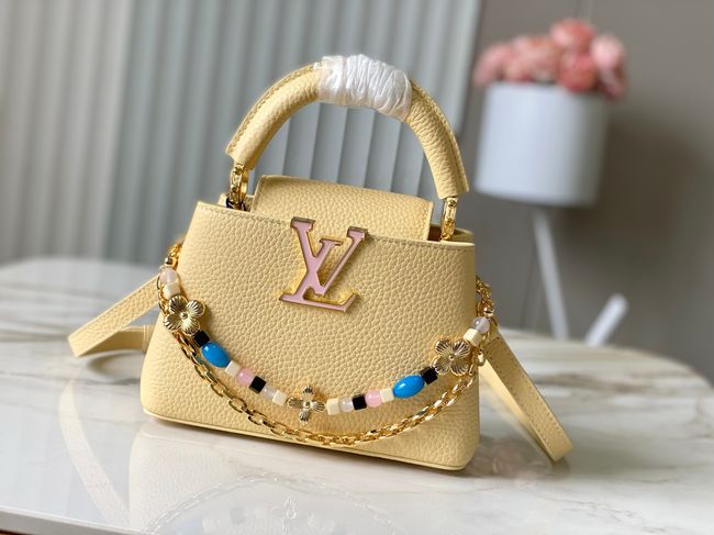 Louis Vuitton Capucines Mini M28716 Banana Louis Vuitton Capucines Mini M28716 Banana