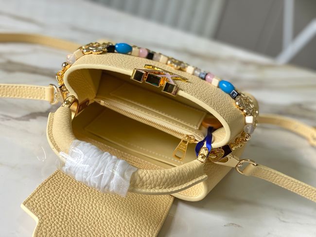 Louis Vuitton Capucines Mini M28716 Banana Louis Vuitton Capucines Mini M28716 Banana