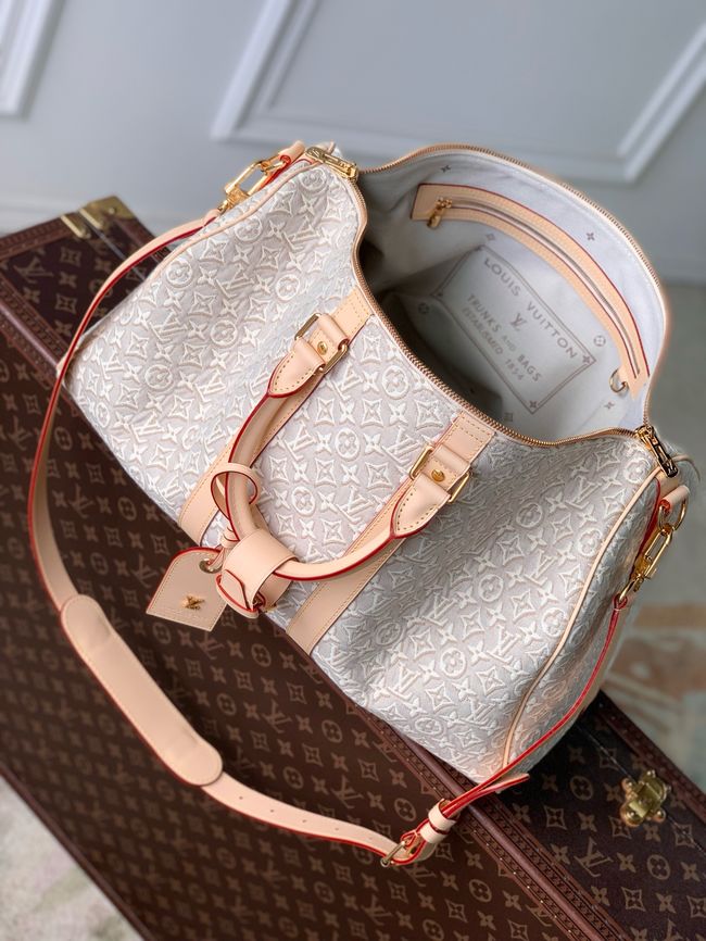 Louis Vuitton Keepall Bandouliere 45 M29670 Peuplier Beige Louis Vuitton Keepall Bandouliere 45 M29670 Peuplier Beige
