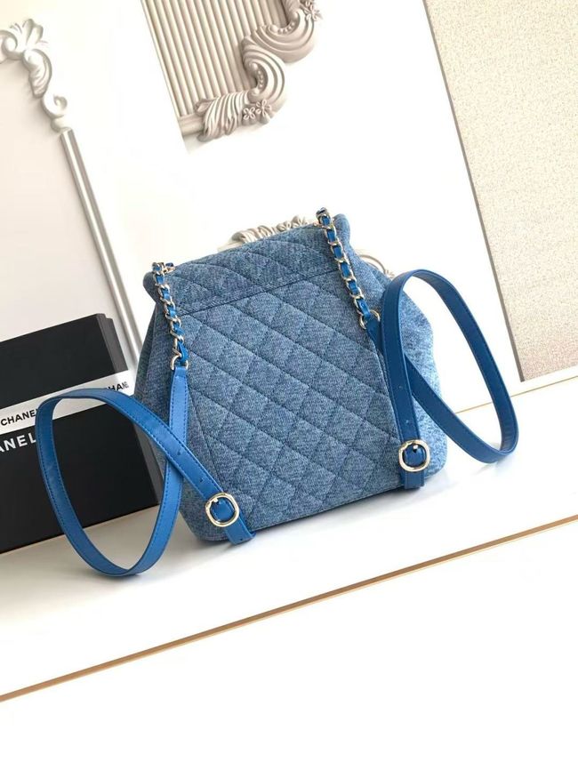 CHANEL Backpack AS3618 Denim Blue CHANEL Backpack AS3618 Denim Blue