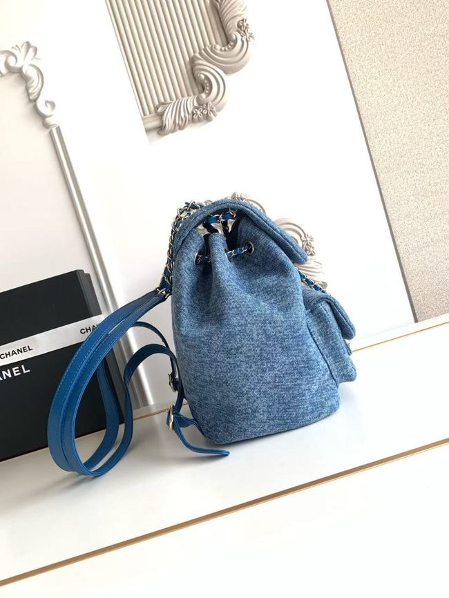 CHANEL Backpack AS3618 Denim Blue CHANEL Backpack AS3618 Denim Blue