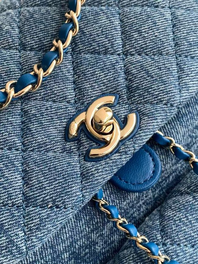 CHANEL Backpack AS3618 Denim Blue CHANEL Backpack AS3618 Denim Blue