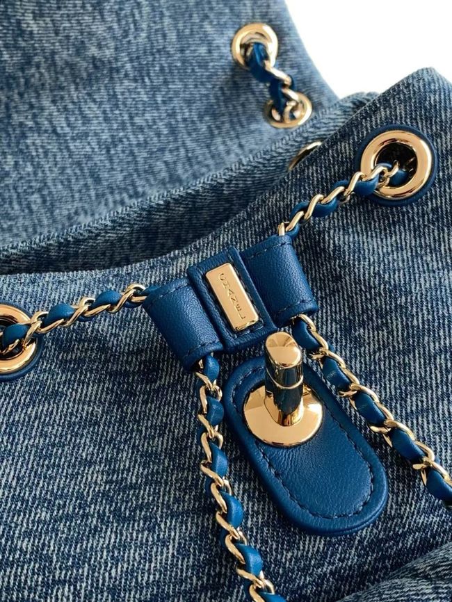 CHANEL Backpack AS3618 Denim Blue CHANEL Backpack AS3618 Denim Blue