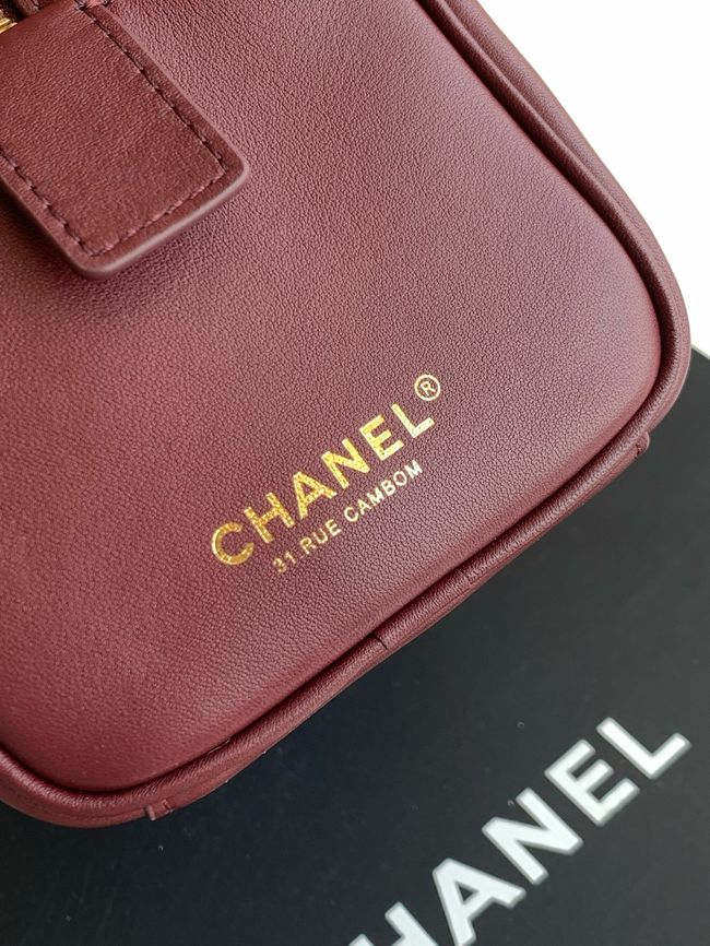 Chanel Large Bowling Bag AS6211 burgundy Chanel Large Bowling Bag AS6211 burgundy