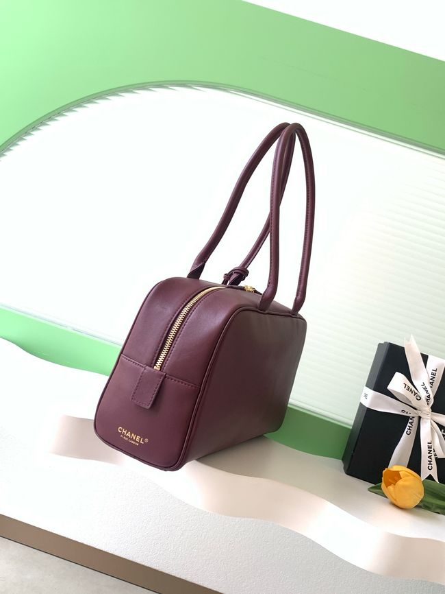 Chanel Large Bowling Bag AS6211 burgundy Chanel Large Bowling Bag AS6211 burgundy