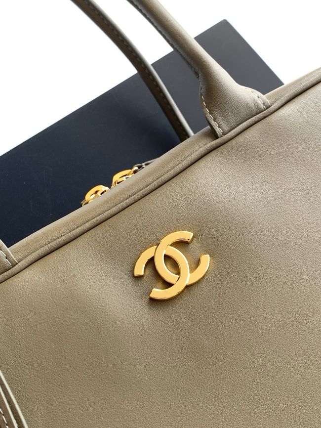 Chanel Large Bowling Bag AS6211 khaki Chanel Large Bowling Bag AS6211 khaki
