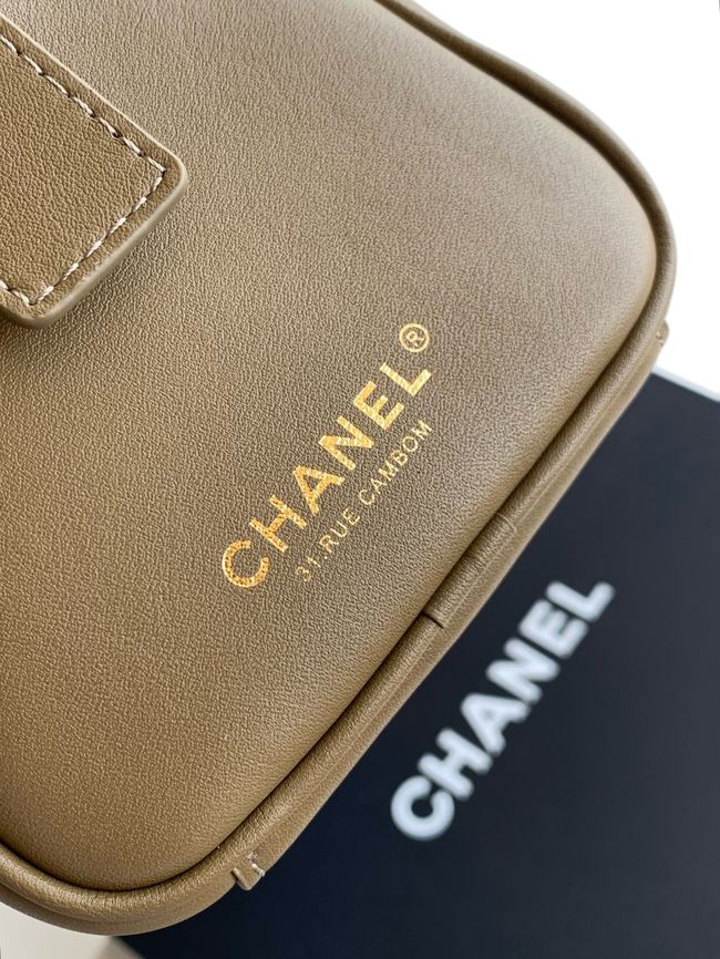 Chanel Large Bowling Bag AS6211 khaki Chanel Large Bowling Bag AS6211 khaki