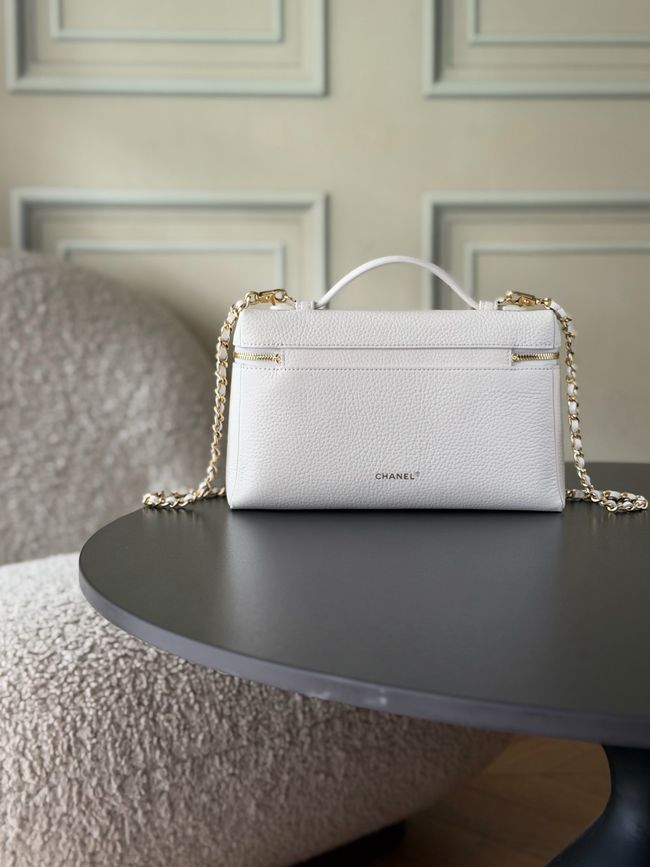 Chanel Large Vanity with chain AP5347 white Chanel Large Vanity with chain AP5347 white