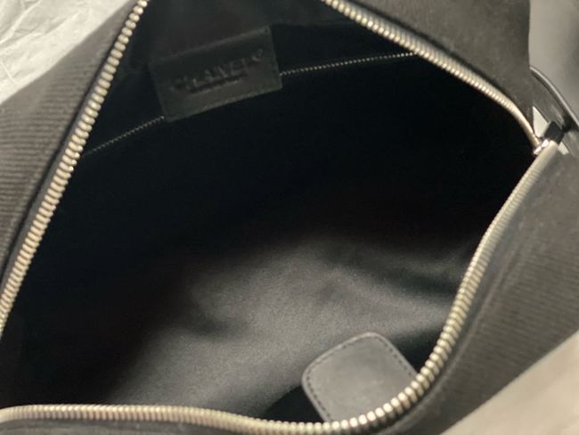 Chanel Large Zipped Pouch AP5267 Blue & Black