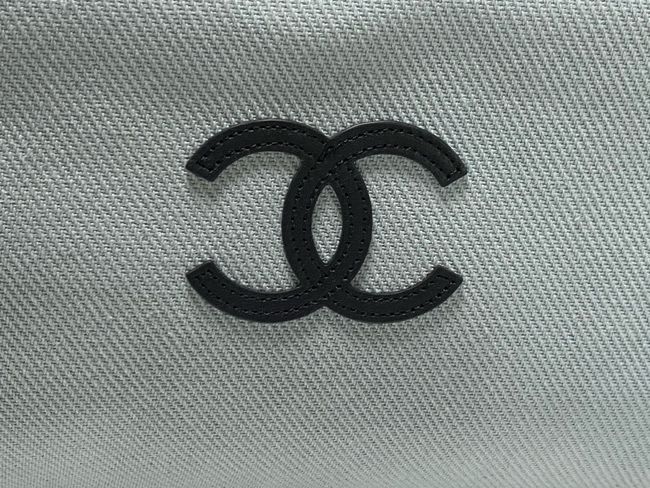 Chanel Large Zipped Pouch AP5267 Blue & Black
