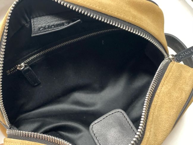 Chanel Suede Calfskin Zipped Pouch AS5226 brown Chanel Suede Calfskin Zipped Pouch AS5226 brown