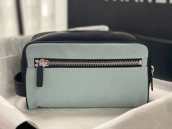 Chanel Zipped Pouch AS5226 Blue & Black Chanel Zipped Pouch AS5226 Blue & Black