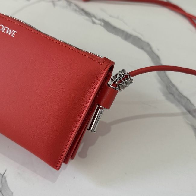 Loewe Leather Shoulder Bag 262544 red Loewe Leather Shoulder Bag 262544 red