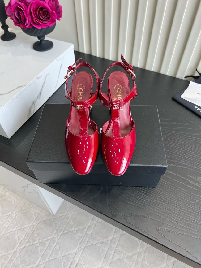 Chanel Lambskin Mary Janes high heels 8.5CM 64104-2 Chanel Lambskin Mary Janes high heels 8.5CM 64104-2