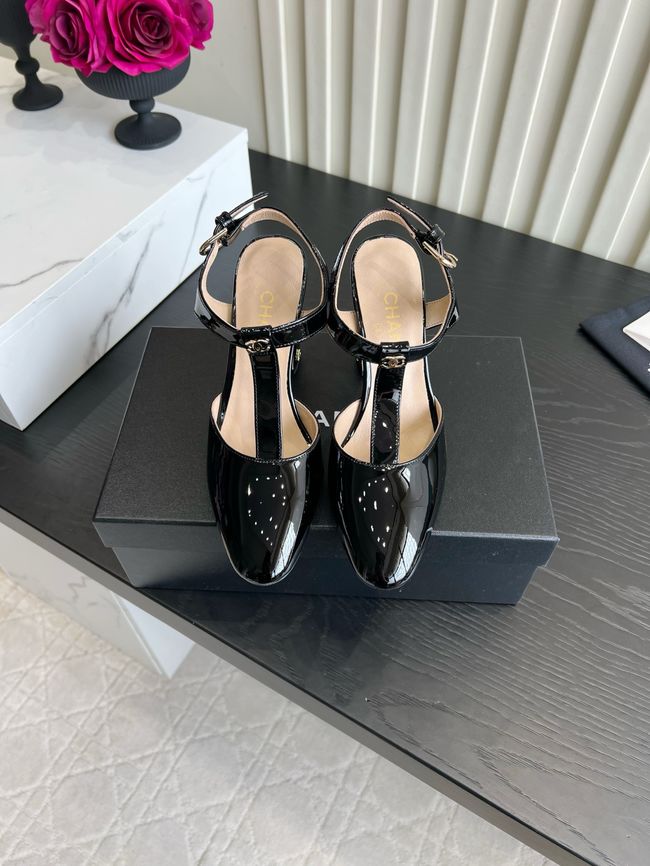 Chanel Lambskin Mary Janes high heels 8.5CM 64104-3 Chanel Lambskin Mary Janes high heels 8.5CM 64104-3