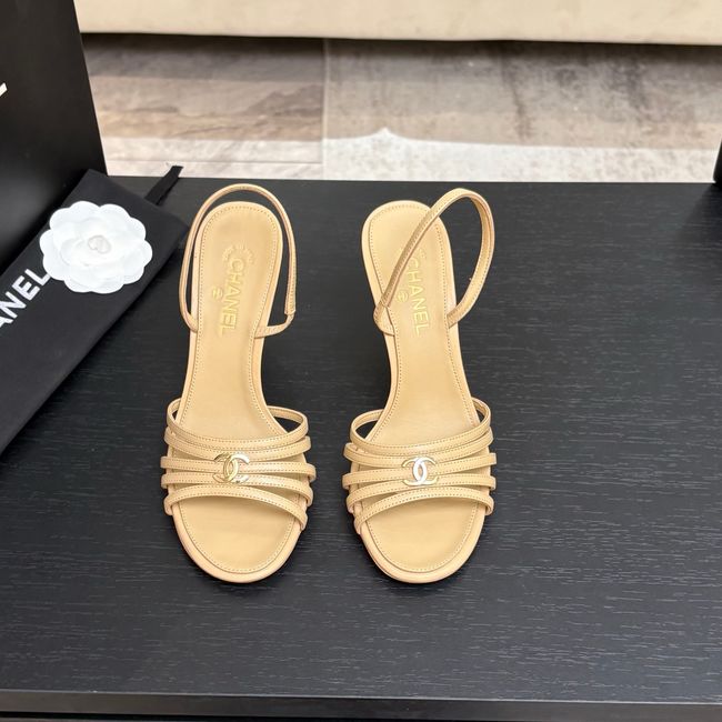 Chanel Slingbacks Lambskin heels 9CM 64125-2 Chanel Slingbacks Lambskin heels 9CM 64125-2