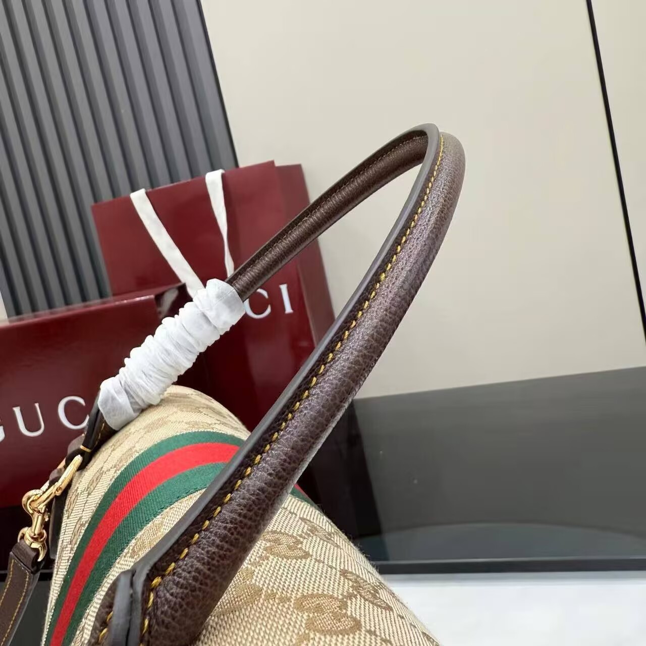 Gucci Top Handle Tote Bag 874748 Brown