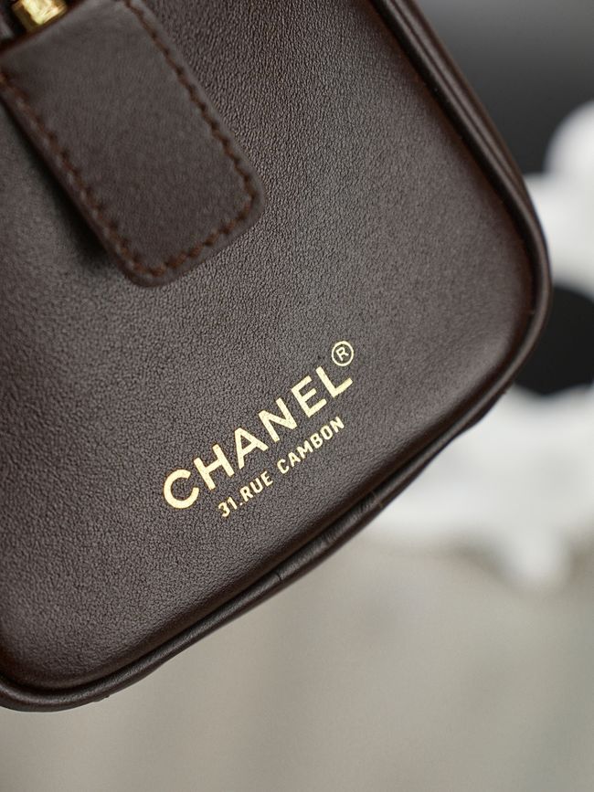 Chanel Large Bowling Bag AS6211 dark brown Chanel Large Bowling Bag AS6211 dark brown