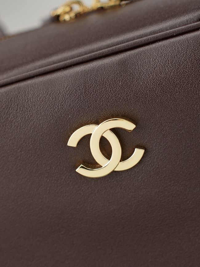 Chanel Large Bowling Bag AS6211 dark brown Chanel Large Bowling Bag AS6211 dark brown