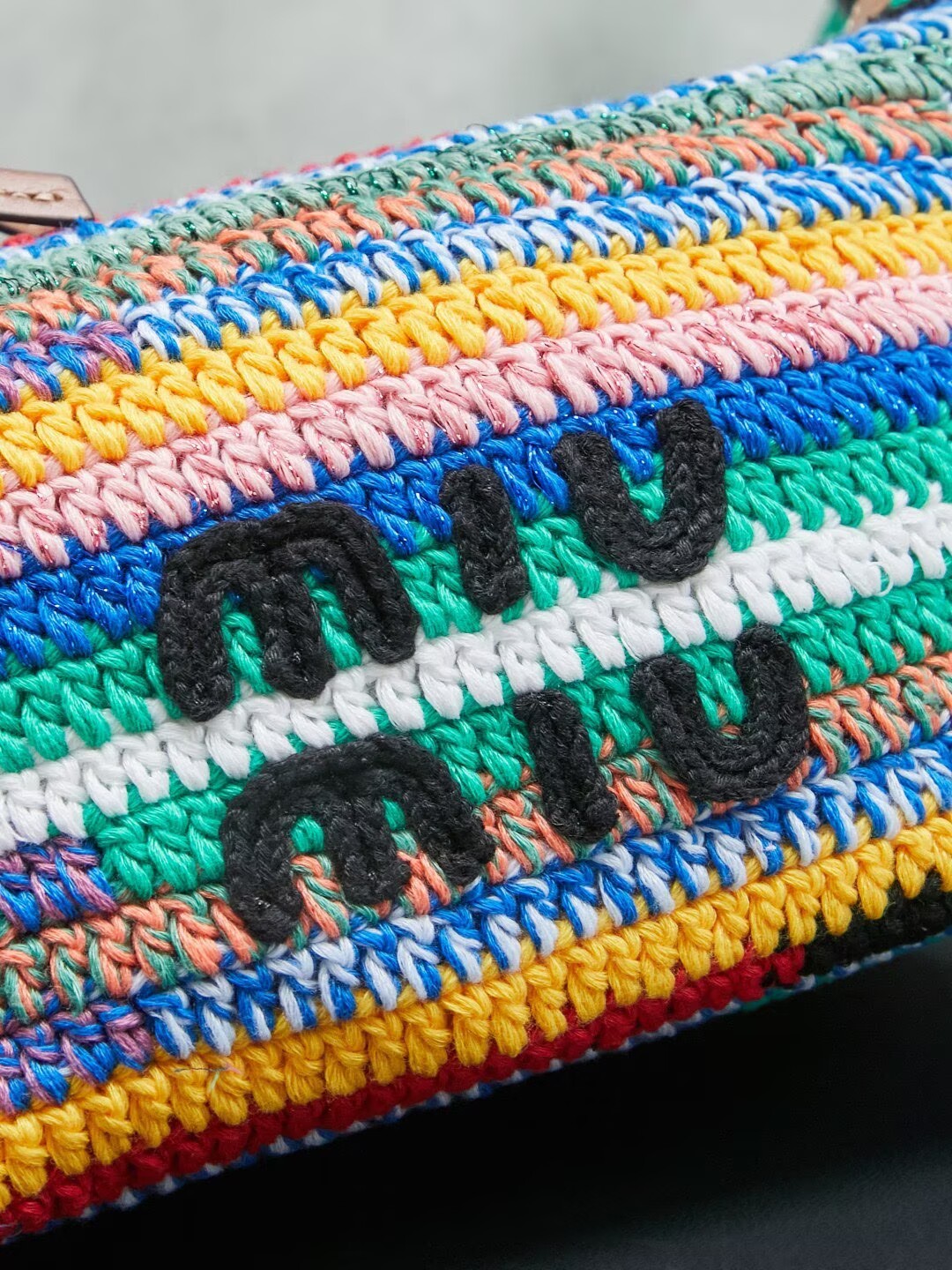 Miumiu Rainbow Weaving Top handle bag 5NE841 Rainbow Fabric Miumiu Rainbow Weaving Top handle bag 5NE841 Rainbow Fabric